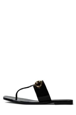 A-LIL-BIT -Outlet Elevated Steps Store a lil bit jeffrey campbell black shiny 6 554271