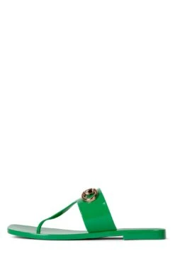 A-LIL-BIT -Outlet Elevated Steps Store a lil bit jeffrey campbell green shiny 6 543132
