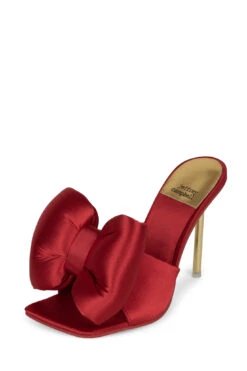 BOW-DOWN -Outlet Elevated Steps Store bow down heeled sandal yyh 341069