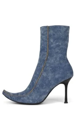 CREEPIN -Outlet Elevated Steps Store creepin heeled bootie yyh blue denim 6 496903