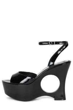 DREAM-ON -Outlet Elevated Steps Store dream on jeffrey campbell black patent 6 785203