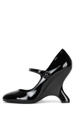 FABLE -Outlet Elevated Steps Store fable st black patent 6 542697