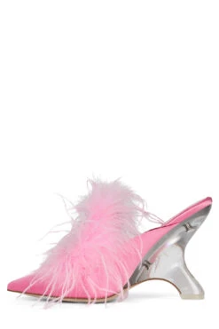 FUR-WUT 14 FUR-WUT -Outlet Elevated Steps Store fur wut jeffrey campbell pink satin 6 586130