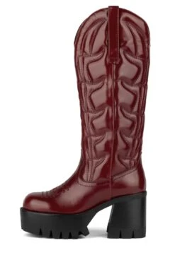 HONKY-TONK -Outlet Elevated Steps Store honky tonk knee high boot jeffrey campbell red 6 545929
