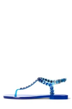 Jeffrey Campbell JEMMIN -Outlet Elevated Steps Store jemmin jeffrey campbell blue shiny 6 247478