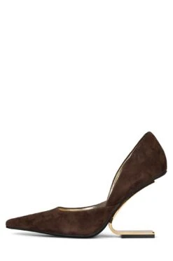JULIETTE -Outlet Elevated Steps Store juliette st brown suede gold 6 988572