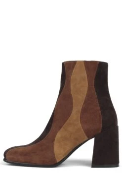 Strategy LAVALAMP -Outlet Elevated Steps Store lavalamp heeled bootie strategy brown suede combo 6 254962