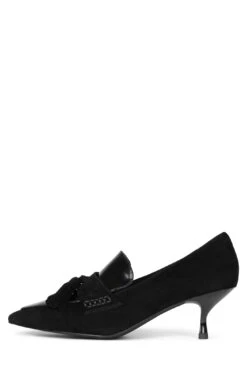 LITERAL -Outlet Elevated Steps Store literal dv black suede combo 6 513573