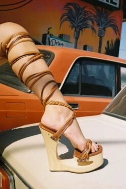 MAZES -Outlet Elevated Steps Store mazes platform sandal dv 452577