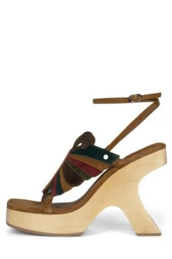 MORPHO -Outlet Elevated Steps Store morpho jeffrey campbell brown suede multi 6 178839
