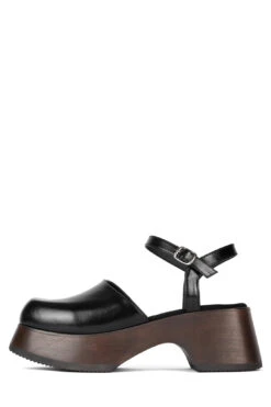 OFF-DUTY -Outlet Elevated Steps Store off duty jeffrey campbell black brown 6 342105