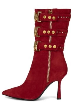 PROUD -Outlet Elevated Steps Store proud st red suede gold 6 635980