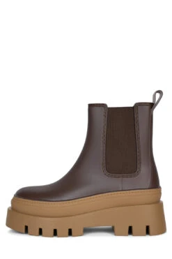 Jeffrey Campbell RAIN-STORM -Outlet Elevated Steps Store rain storm jeffrey campbell brown honey 6 973009