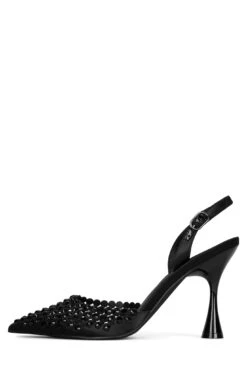 Strategy SHINER -Outlet Elevated Steps Store shiner jeffrey campbell black satin black 6 170938