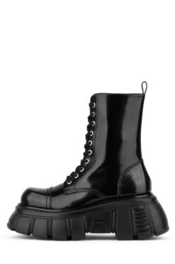 STOMP -Outlet Elevated Steps Store stomp platform boot jeffrey campbell black box 6 244041
