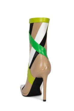 STRIPES -Outlet Elevated Steps Store stripes heeled bootie jeffrey campbell 163635