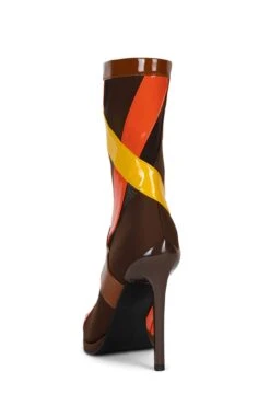 STRIPES -Outlet Elevated Steps Store stripes heeled bootie jeffrey campbell 620506