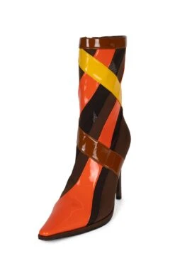 STRIPES -Outlet Elevated Steps Store stripes heeled bootie jeffrey campbell 686805