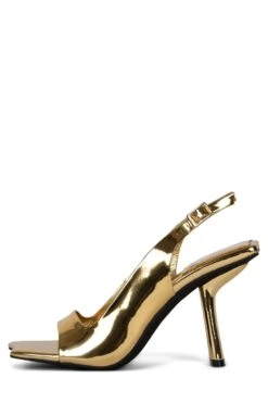 SURREALIST -Outlet Elevated Steps Store surrealist jeffrey campbell gold patent 6 900460