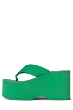 WAVIN -Outlet Elevated Steps Store wavin jeffrey campbell green 6 123290